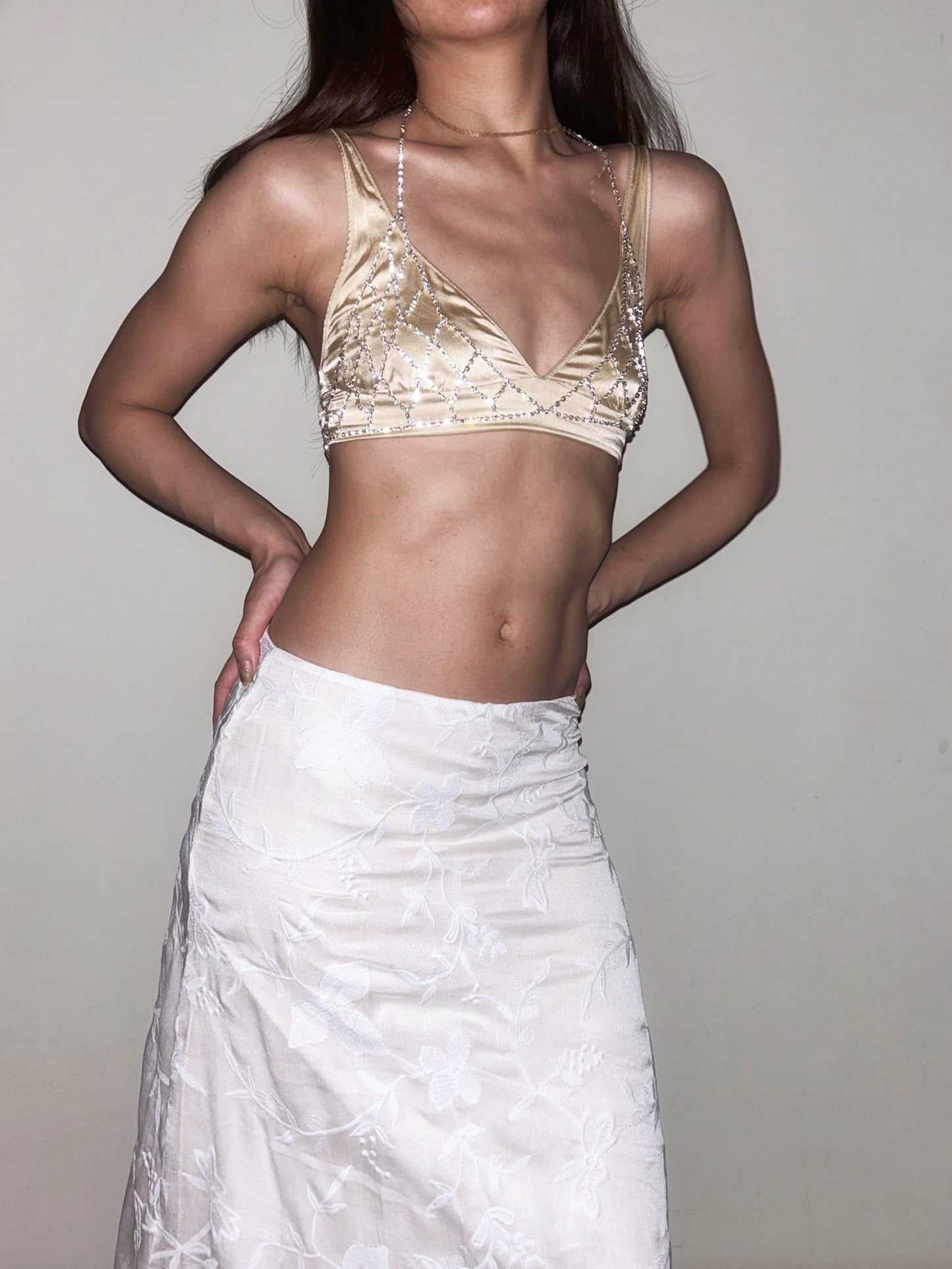 Rhinestone Diamante Fantasy Bra