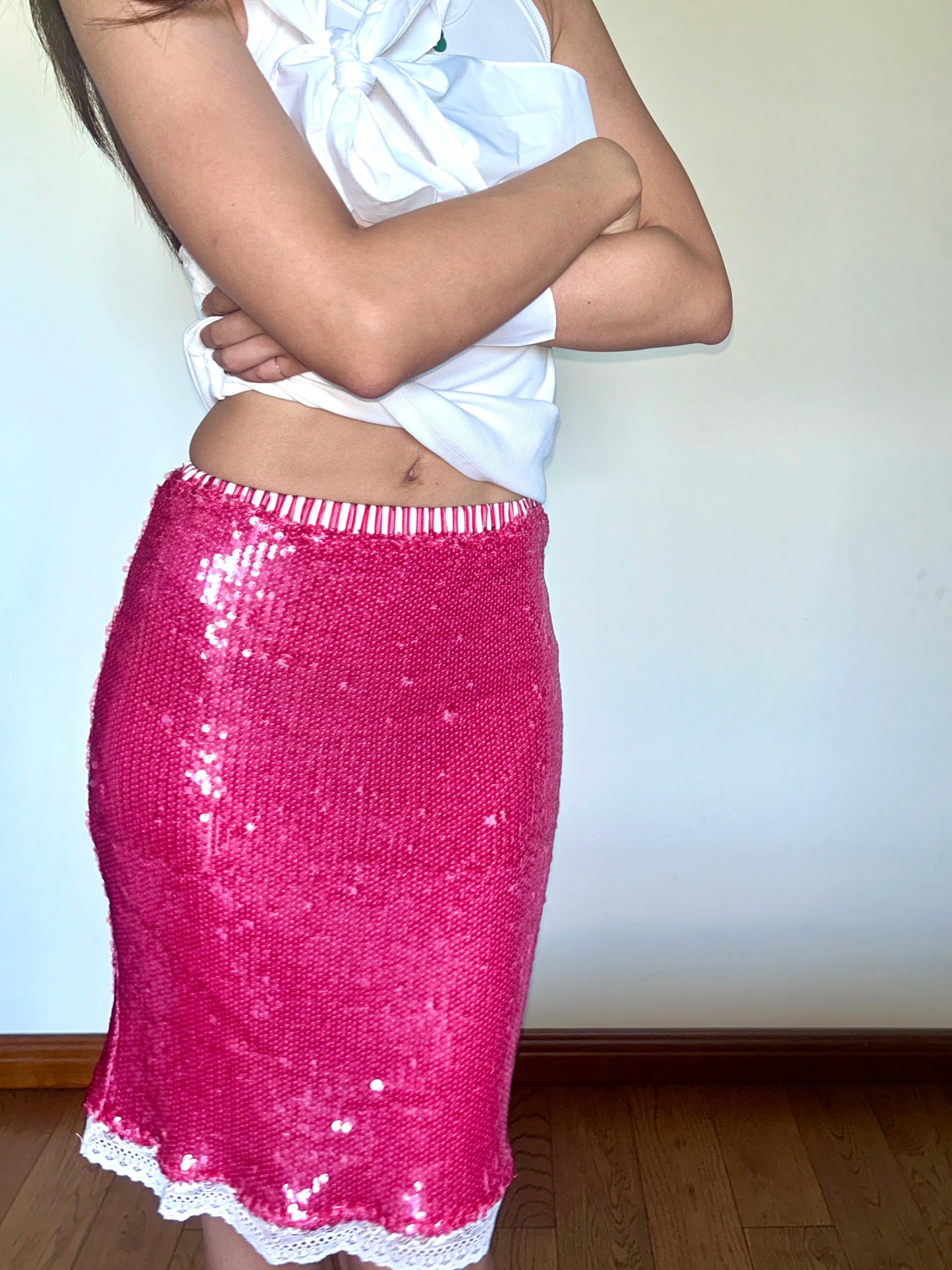 White Tiered Ruffle Tank Top Cotton Statement Piece