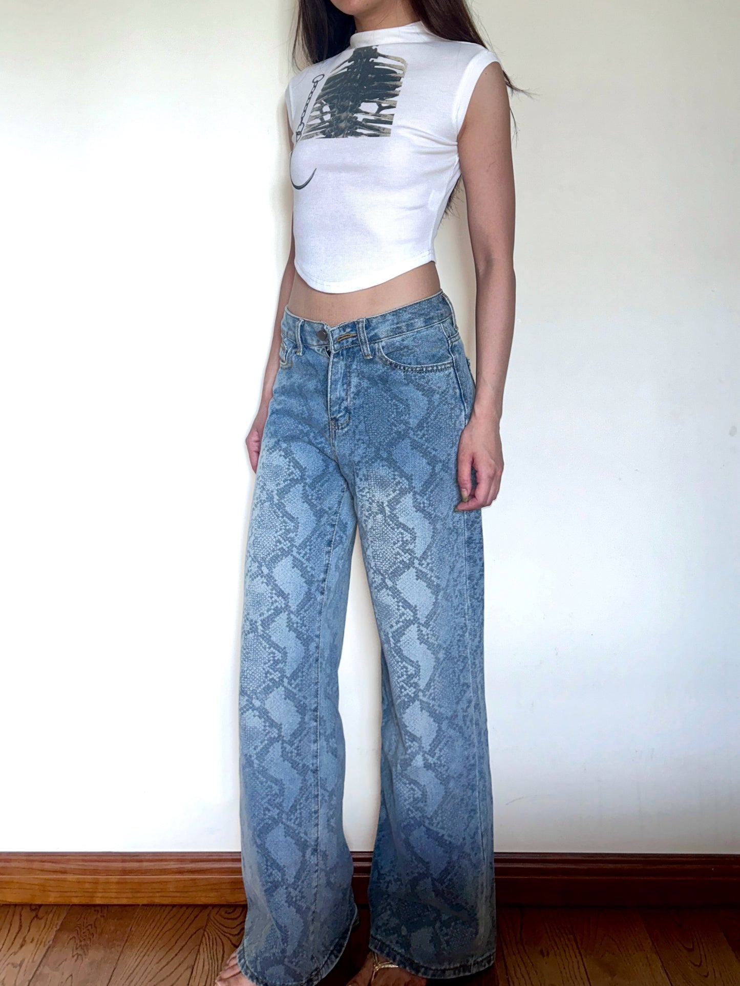 White Sleeveless X Ray Street Style Turtle Neck Top