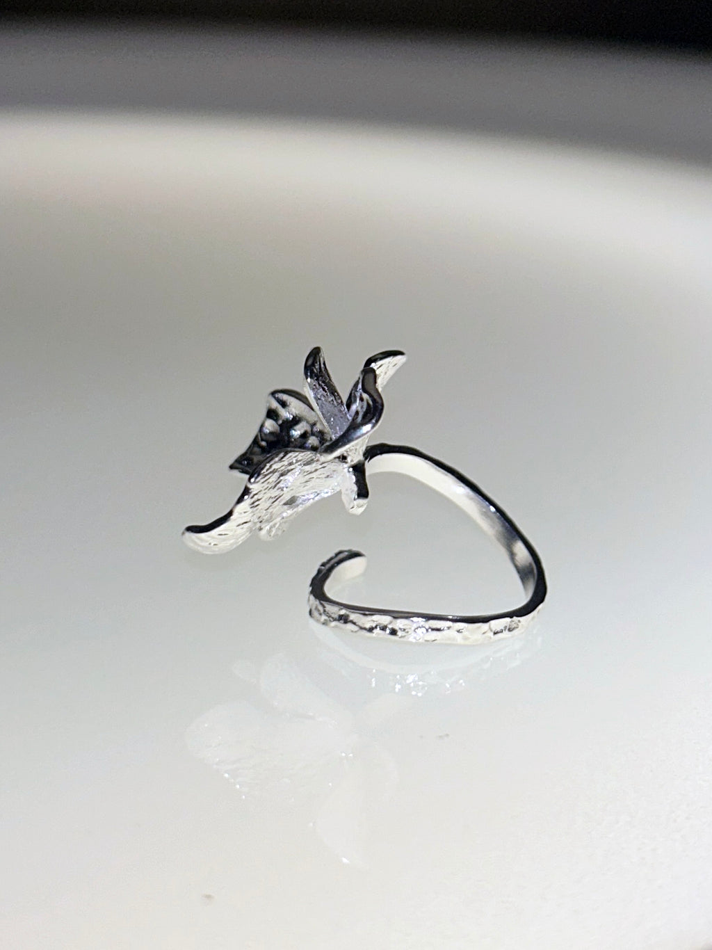 Cherry Blossom Quiet Danger Adjustable Ring