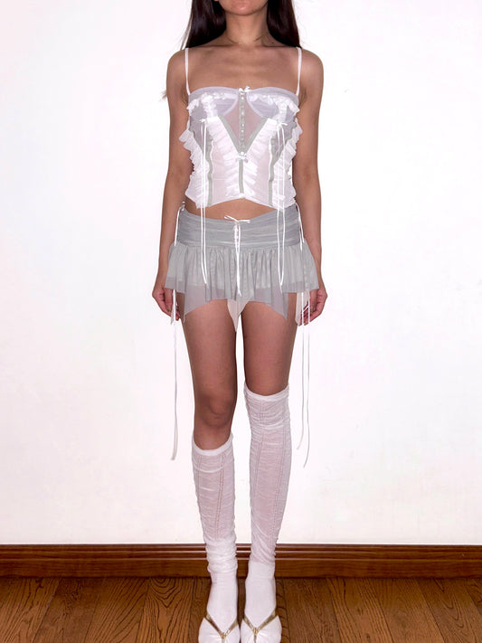 Gothic Romantic Ballet Mesh Set & Sheer Panels