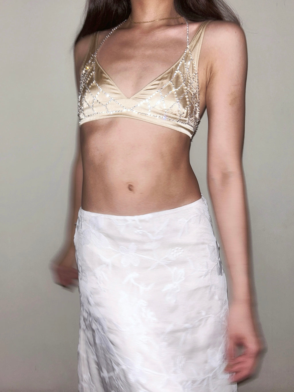 Rhinestone Diamante Fantasy Bra