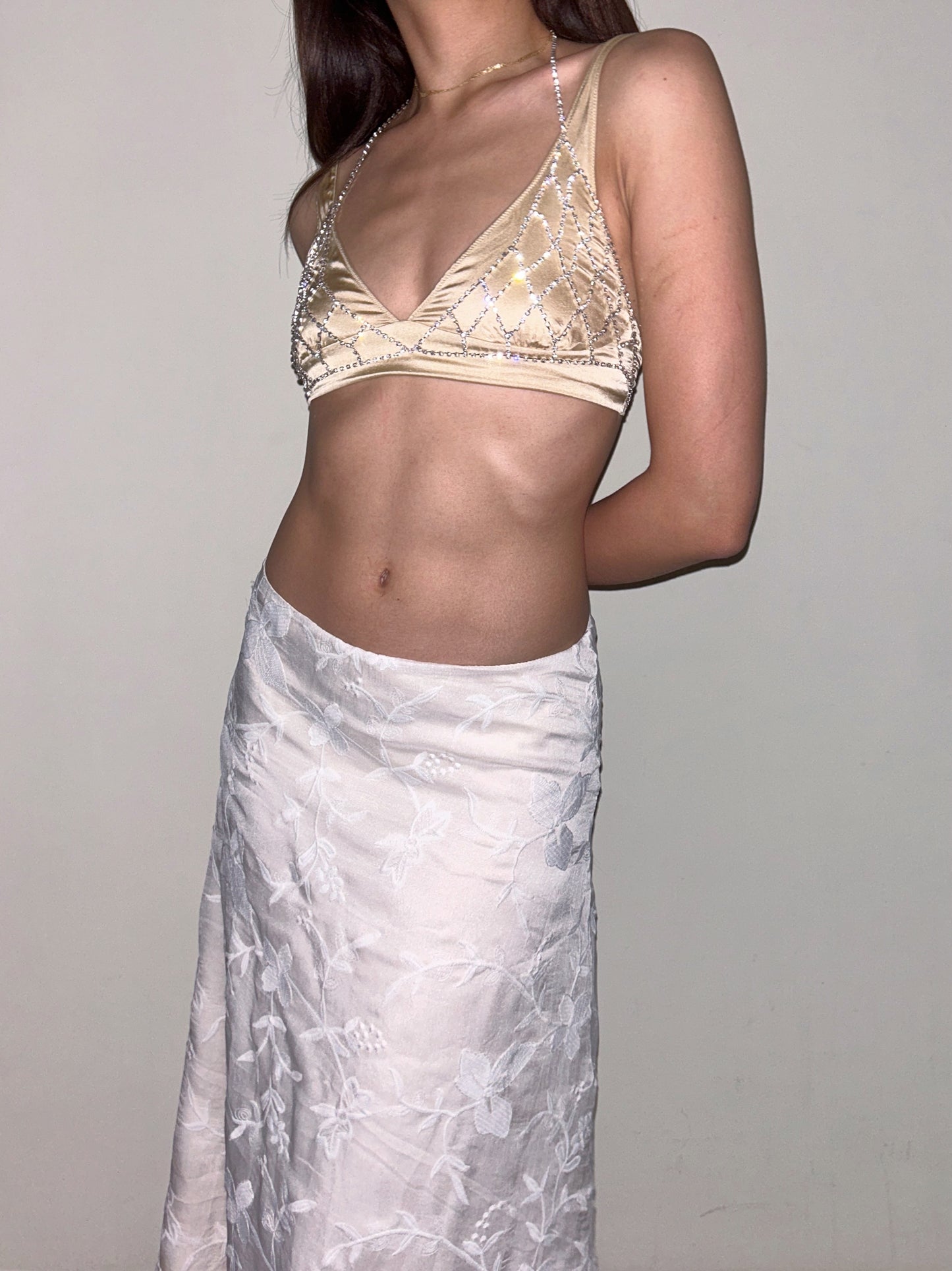 Rhinestone Diamante Fantasy Bra