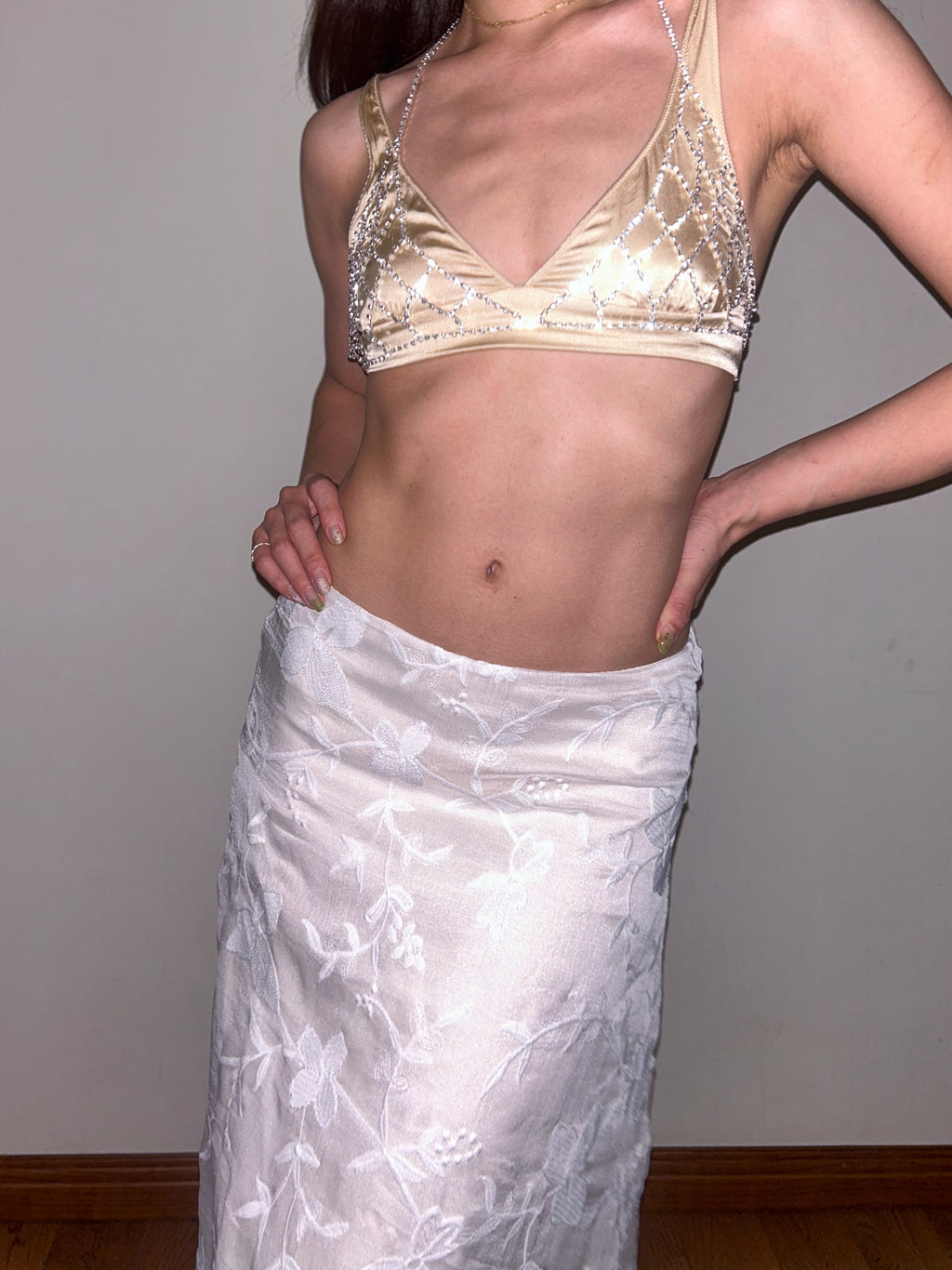 Rhinestone Diamante Fantasy Bra