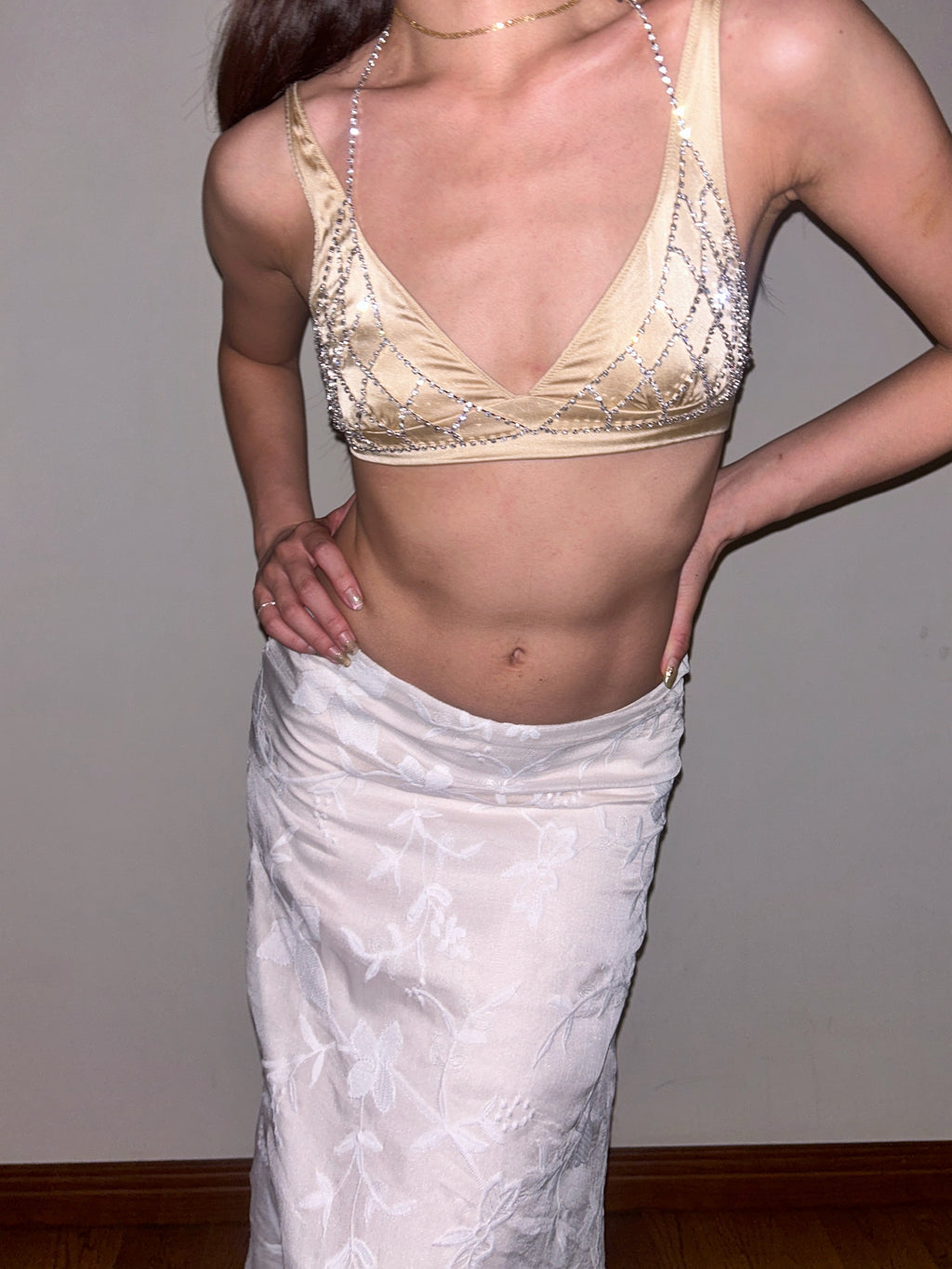 Rhinestone Diamante Fantasy Bra