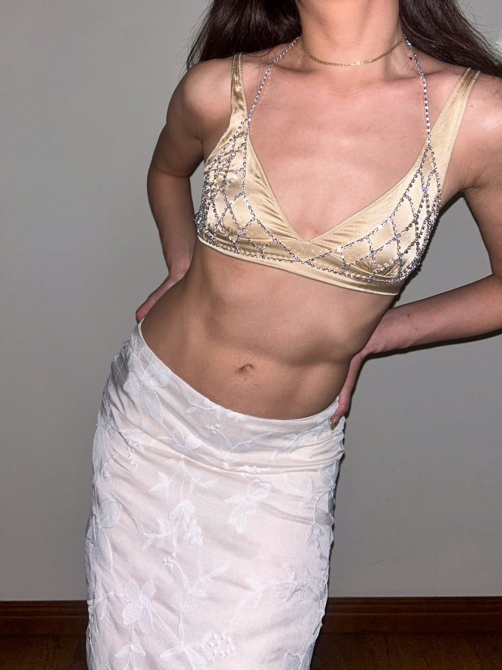 Rhinestone Diamante Fantasy Bra