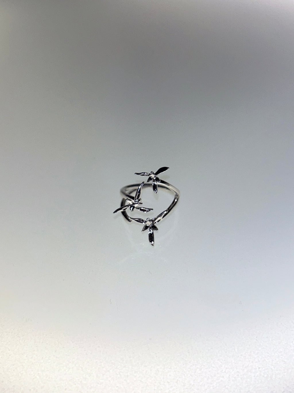 Orchid Linear Rhythms Adjustable Ring