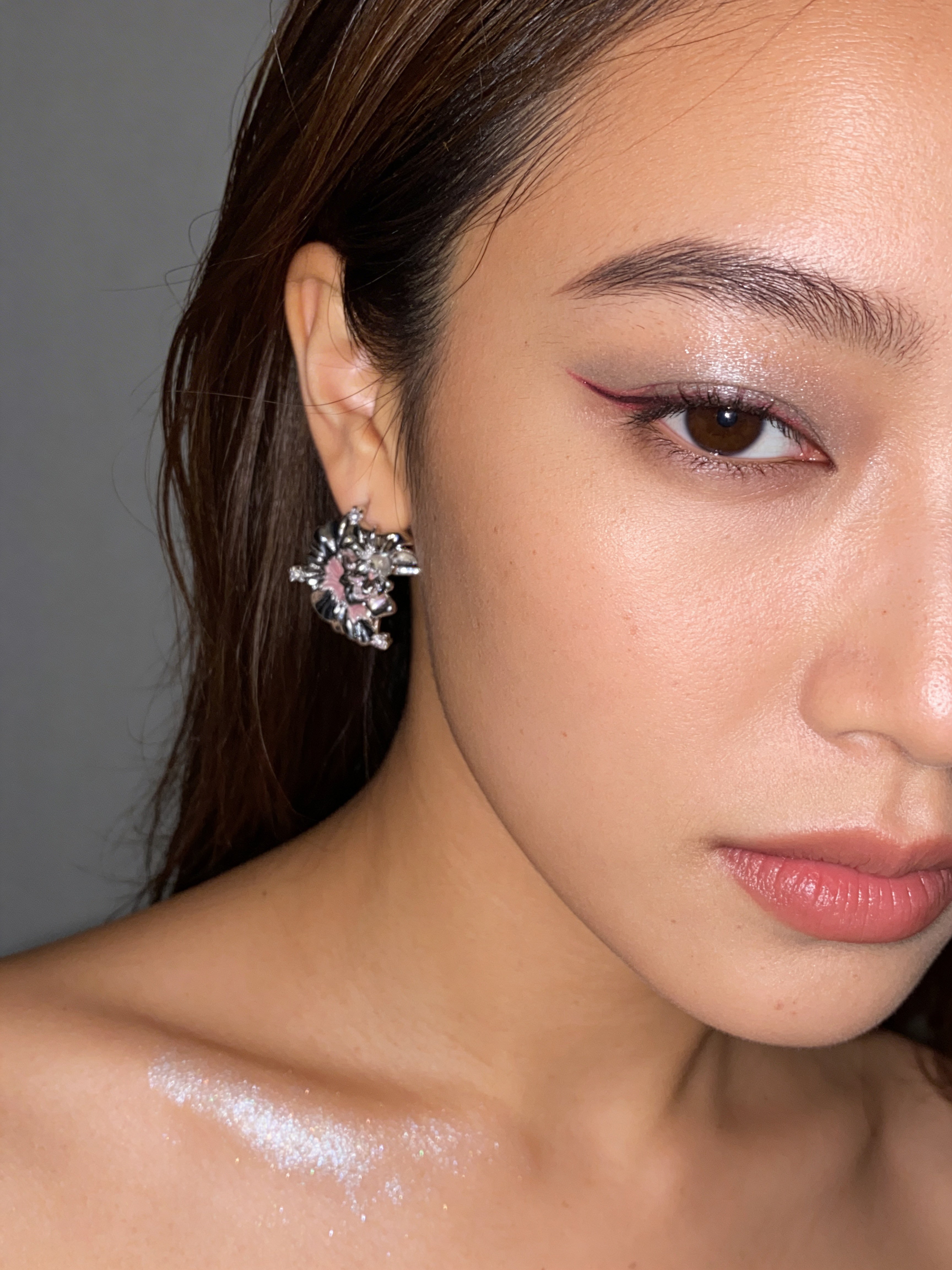Hibiscus Vacation Ego Statement Earrings
