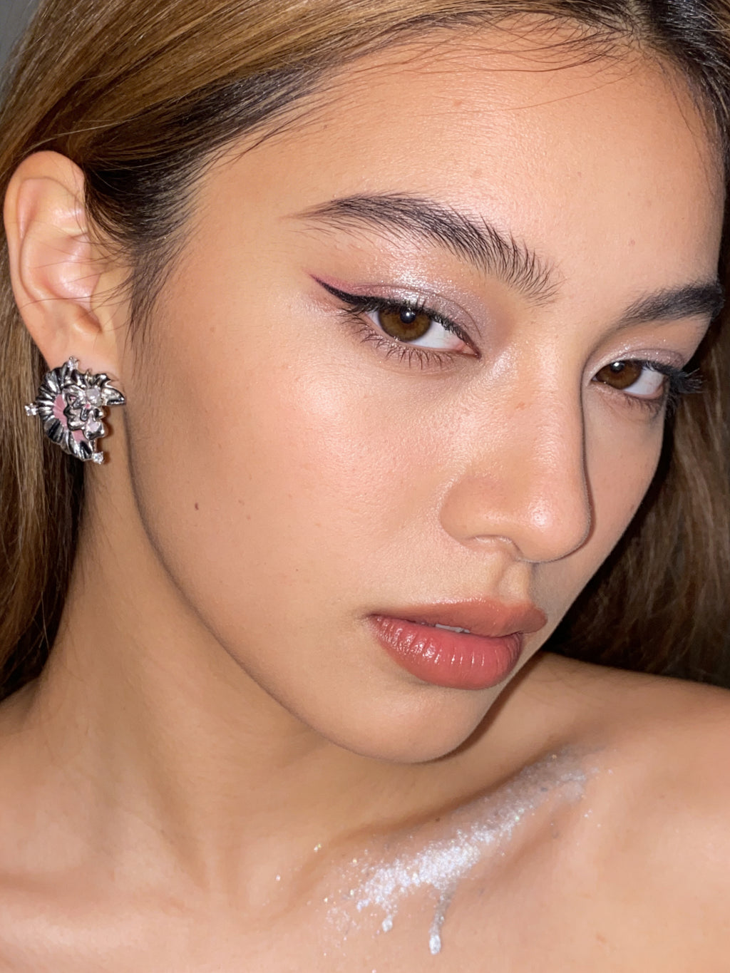 Hibiscus Vacation Ego Statement Earrings
